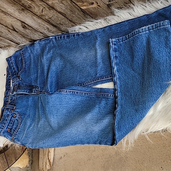 Jordache vintage 90s boot cut  high waist jeans women's size 7/8 Blue - Picture 1 of 14